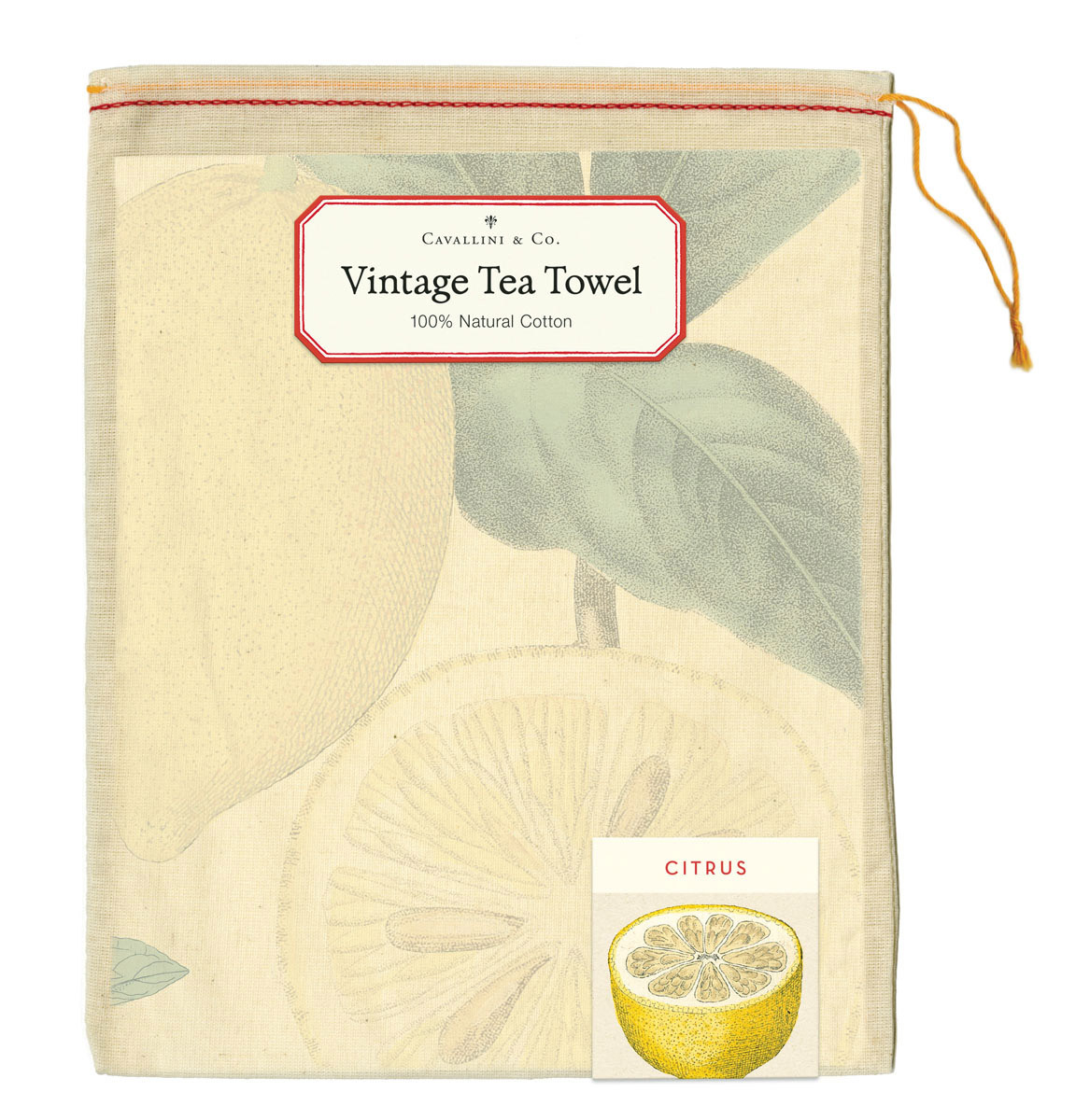 Cavallini Vintage Tea Towel - Citrus