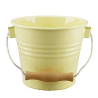 Enamel Bucket 16cm - Yellow