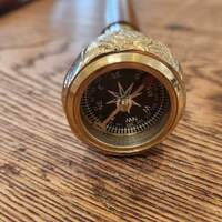 Vintage & Antique Style Walking Stick - Compass