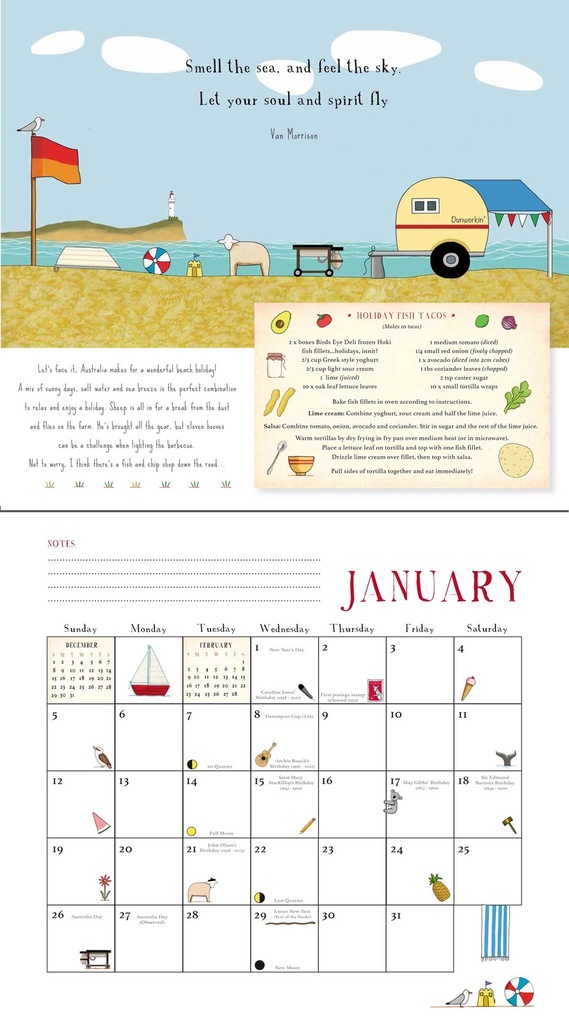 Our Year in Australia 2025 Calendar