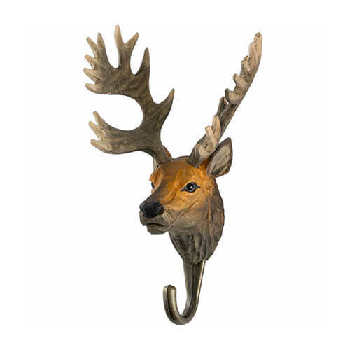 Hand Carved Hook - Red Deer