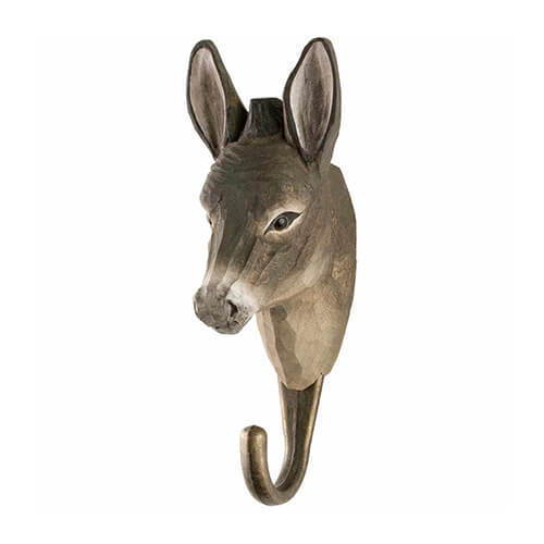 Hand Carved Hook - Donkey
