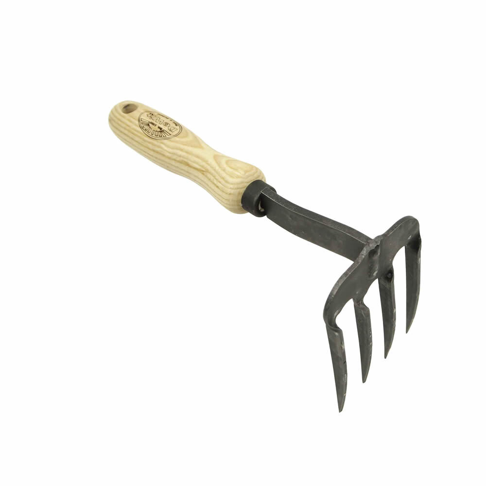 DeWit twisted 4 tine weed claw - ash handle140mm