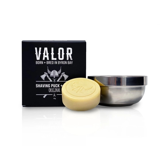 Valor Shaving Puck & Bowl Set - Original Scent