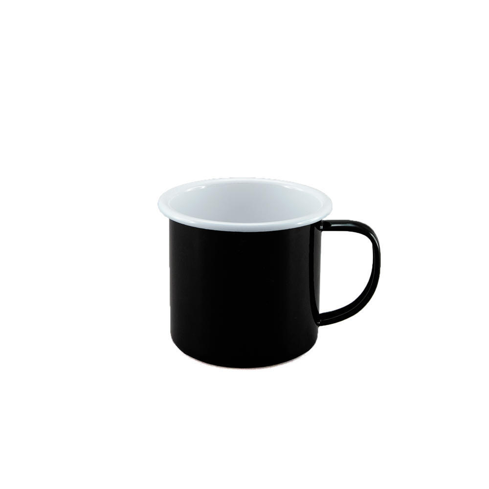 Enamel Mug - Black & White 350ml