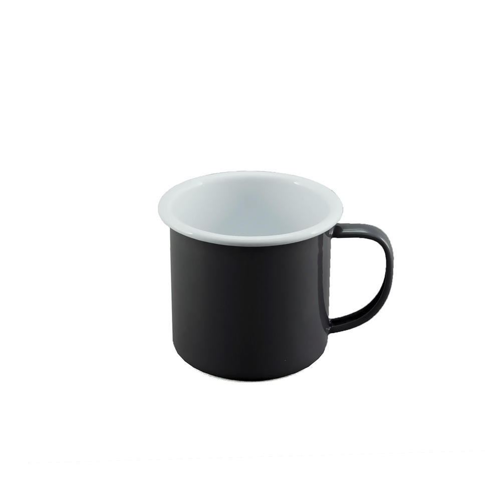 Enamel Mug - Grey & White 350ml