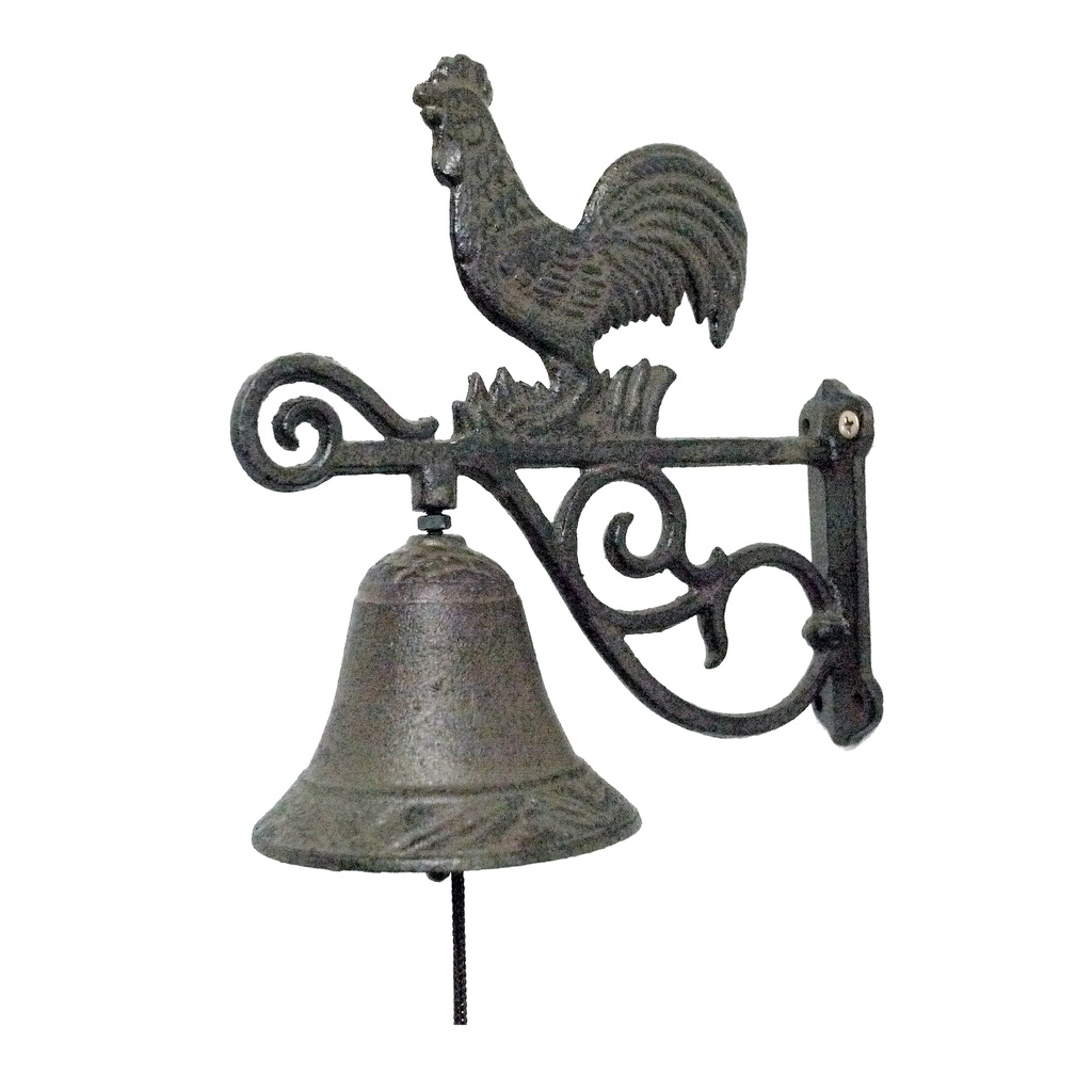 Cast Iron Wall Bell - Rooster