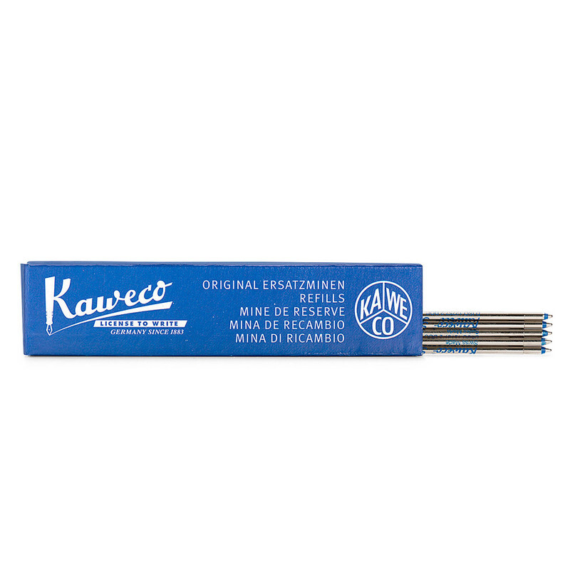 Kaweco - D1 Soul Ballpoint Pen Refill - Suits Retractable SPORT Pens - Pack of 5 - 1.0mm - Blue