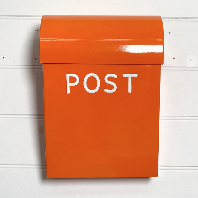 Large Post Box, Letterbox - Orange