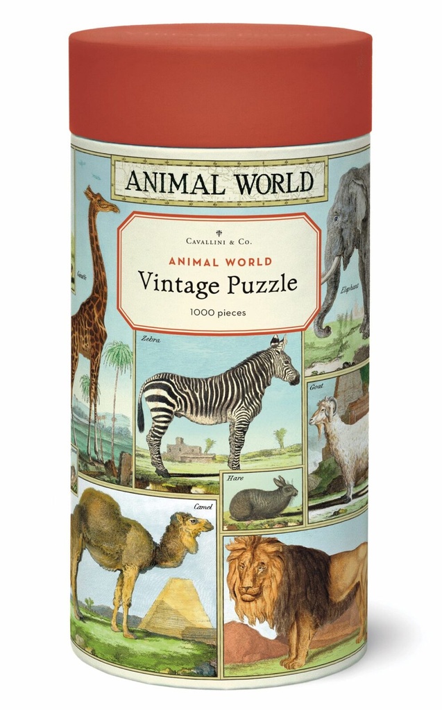 Vintage Puzzle (1000pc) - Animal World
