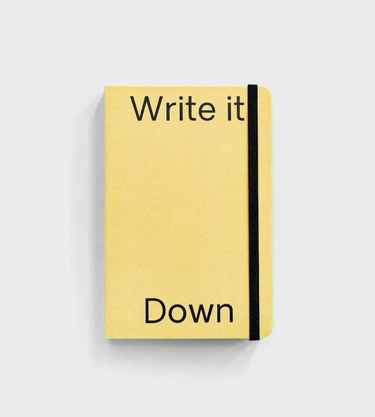 Hardcover Notebook - "Write It Down"