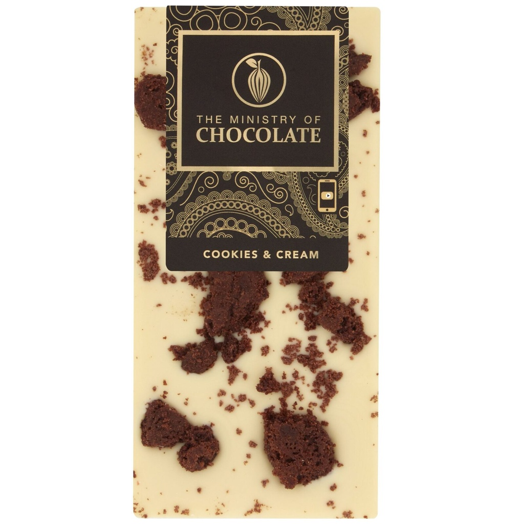 Cookies & Cream 100g White Chocolate Bar