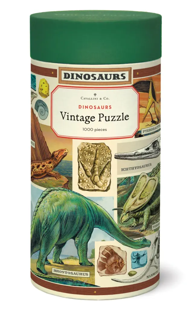 Vintage Puzzle (1000pc) - Dinosaurs