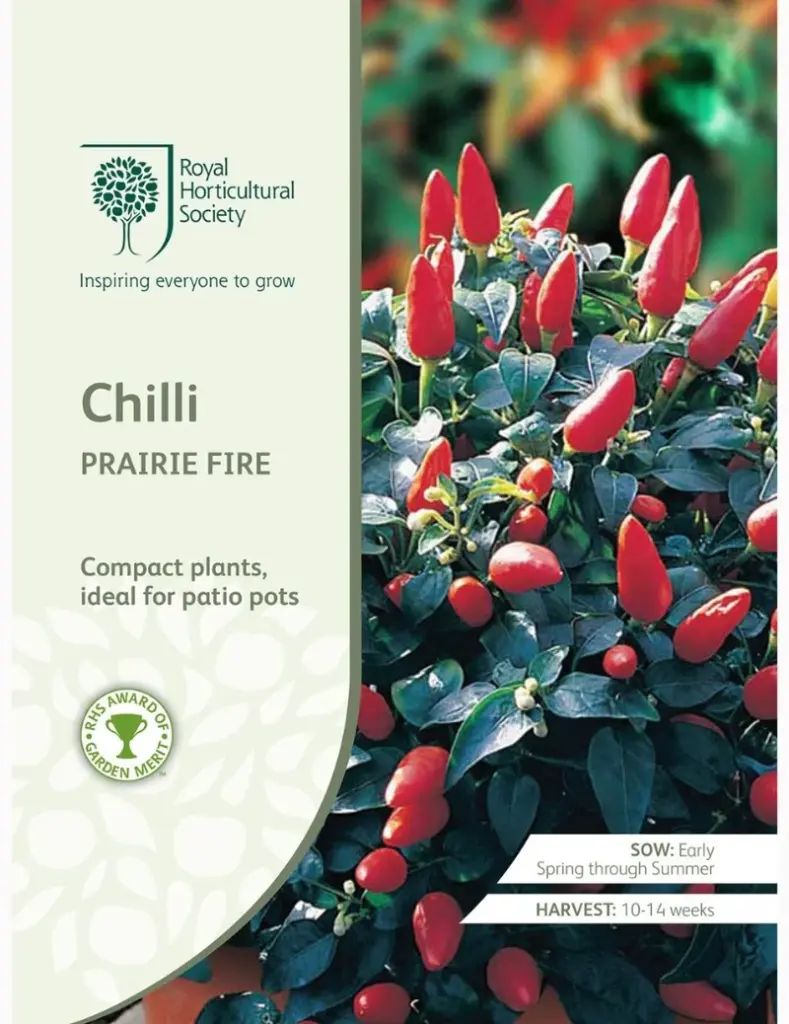 RHS Seeds - Prairie Fire Chilli Seeds