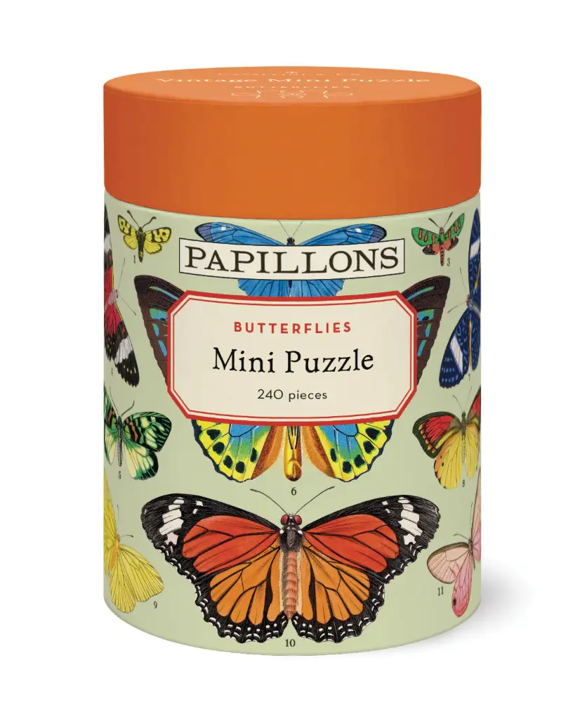 Vintage Puzzle - 240 Pc Mini Puzzle Butterflies