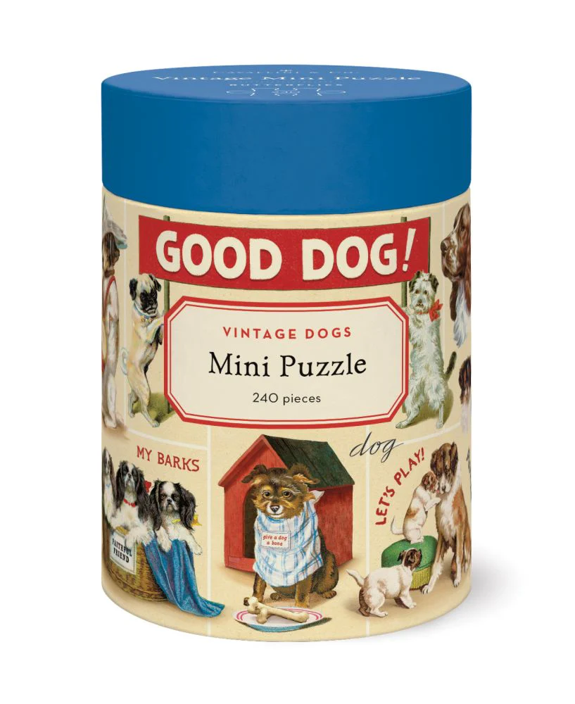 Vintage Puzzle - 240 Pc Mini Puzzle Vintage Dogs