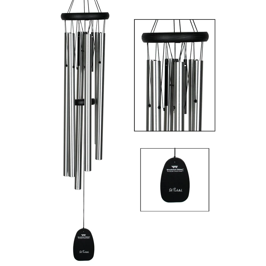 Woodstock Wind Chime - Pachelbel Canon Chime - Silver