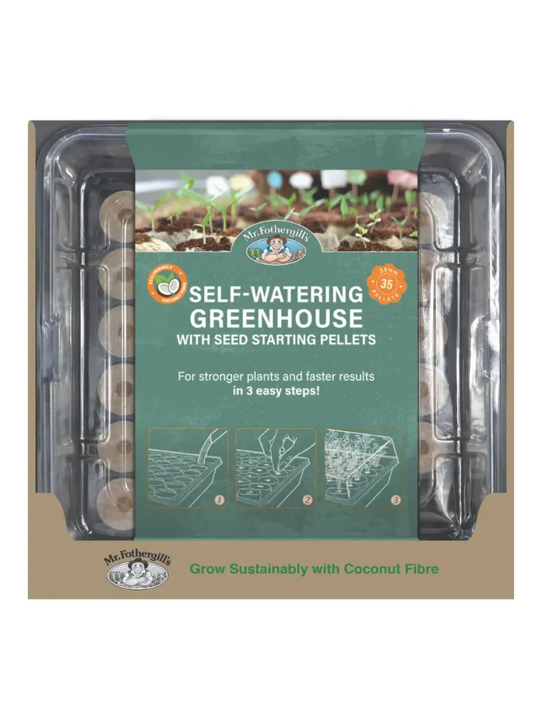 35mm Coco Fibre Self-Watering Greenhouse Kit (35 Pellets)