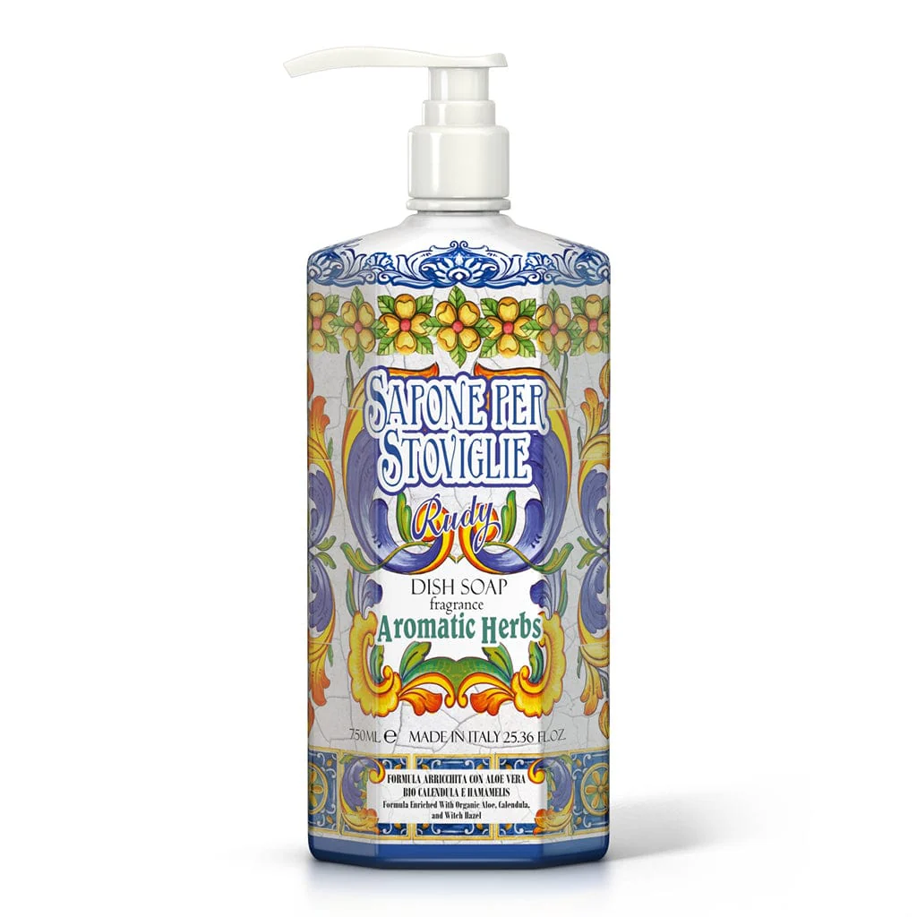 Rudy Herb Fragranced Dishwashing Liquid Soap (750ml)