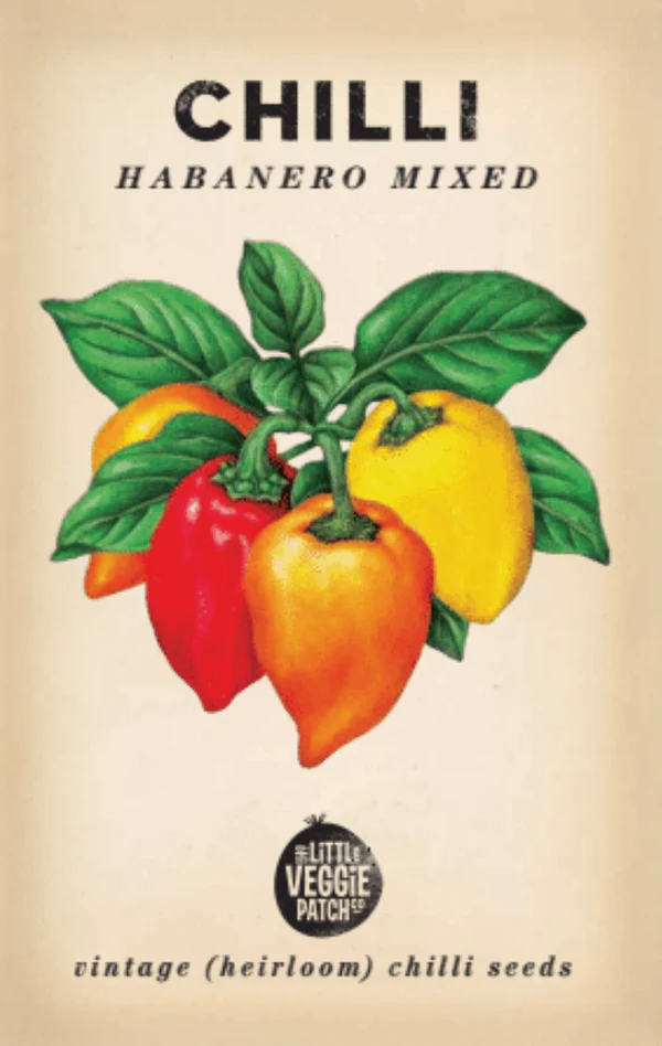 Heirloom Seeds - Chilli 'Habanero Mixed'
