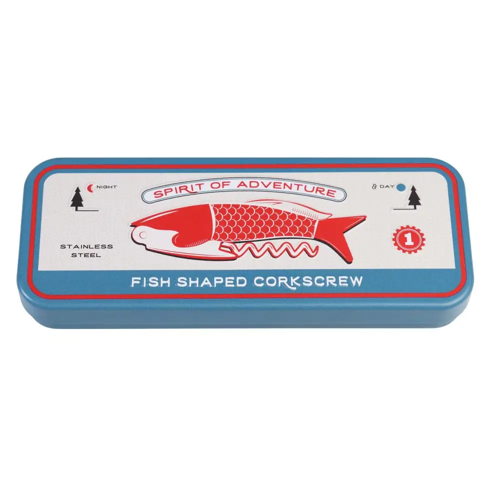 Rex London Fish Corkscrew in A Tin