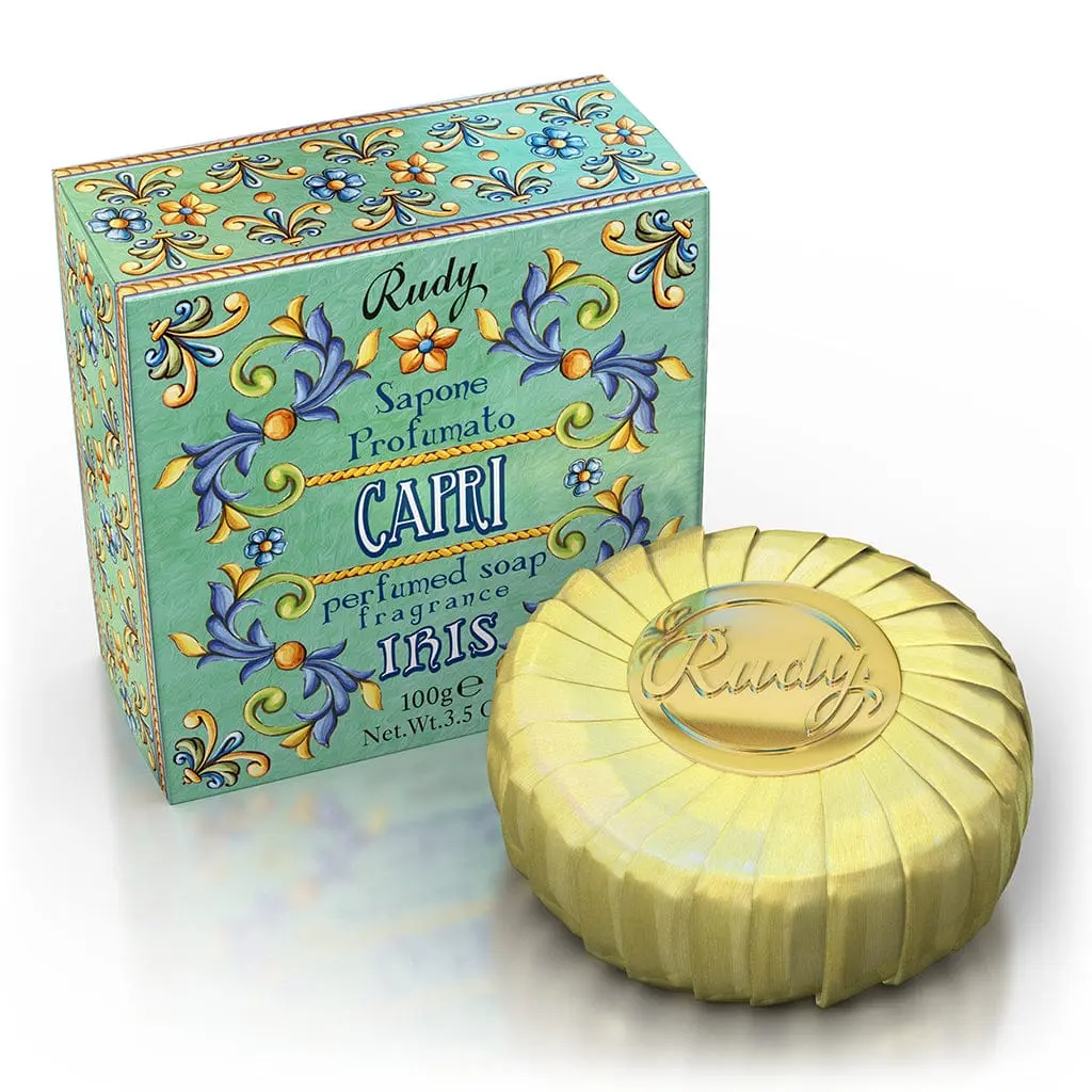 Rudy Isle of Capri Soap Bar - Iris and Ylang Ylang (100g)