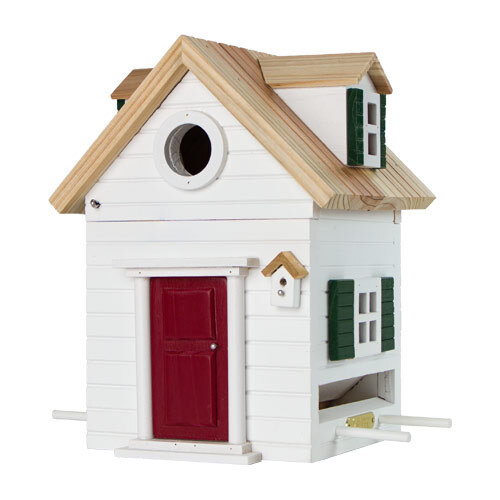 [36412] Multiholk Bird Feeder and Bird House - New England Cottage