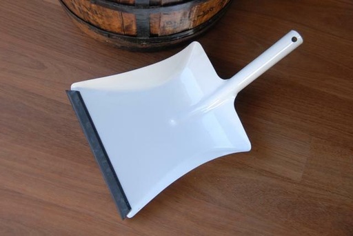[1792] White Dustpan - Rubber Lip