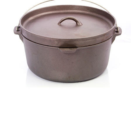 [29735] Cast Iron Camp Oven w/ Bag - 4.5QT