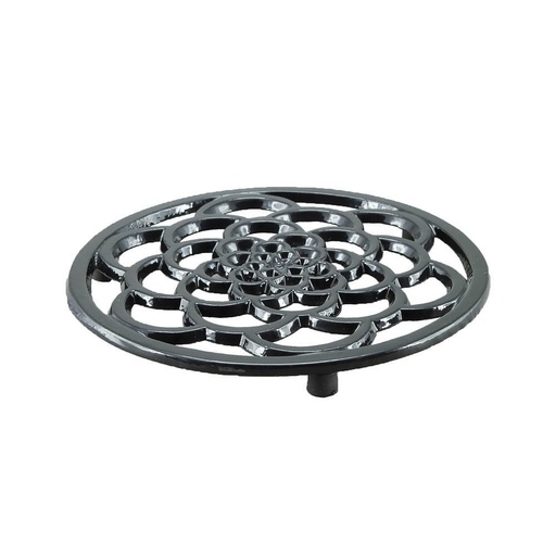 [29617] Round Enamelled Trivet - Black