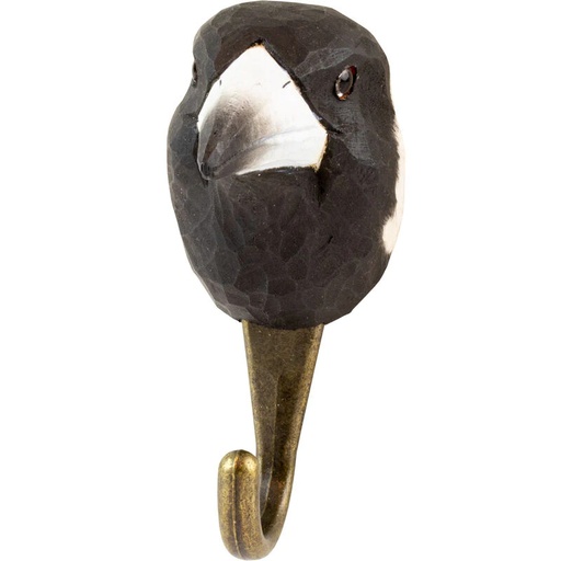 [67965] Hand Carved Hook - Magpie