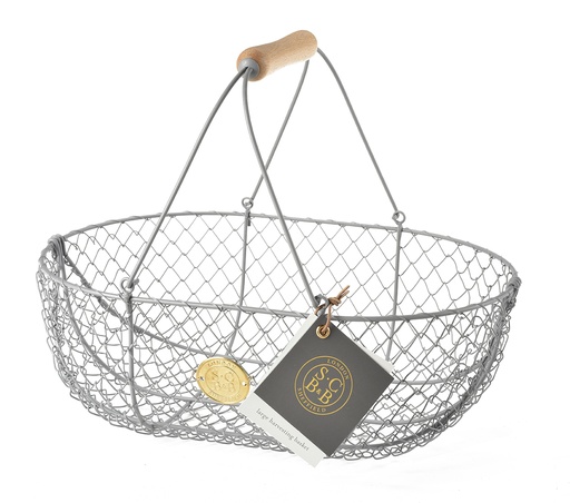 [GSG/BASKGGREY] Sophie Conran - Harvesting Basket (Grey, Large)