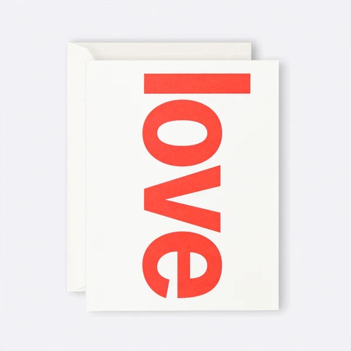 [46576] Father Rabbit Greeting Card (Red Love)