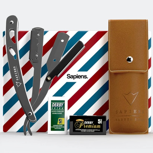 [67473] Barber's Straight Razor - Silver Stainless Steel