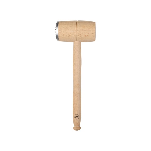 [WGA074] Wooden Meat Hammer with metal head, FSC Beech, 280mm