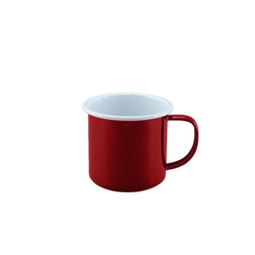 [29725] Enamel Mug - Red & White 350mL