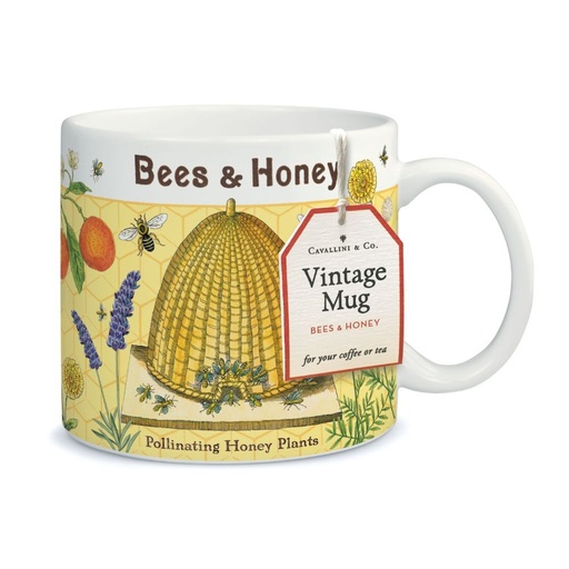[67217] Cavallini Mug Vintage Bees & Honey