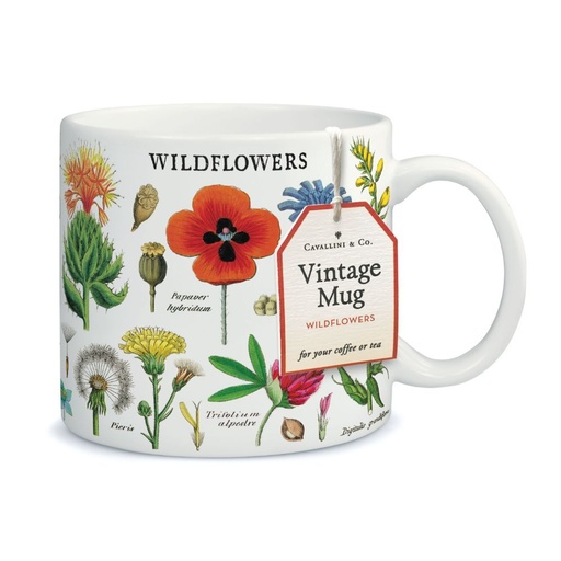 [67220] Cavallini Mug Vintage Wildflowers