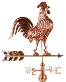 [2579] Rooster Weather Vane - Copper