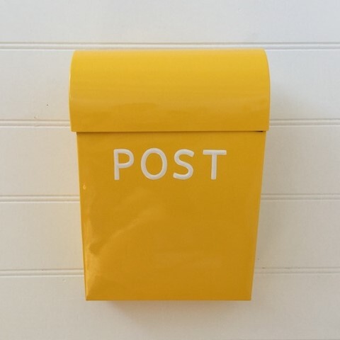 [30197] Large Post Box, Letterbox - Yellow