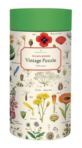[4257] Vintage Puzzle (1000pc) - Wildflowers