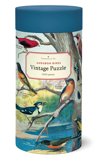 [4263] Vintage Puzzle (1000pc) - Audubon Birds