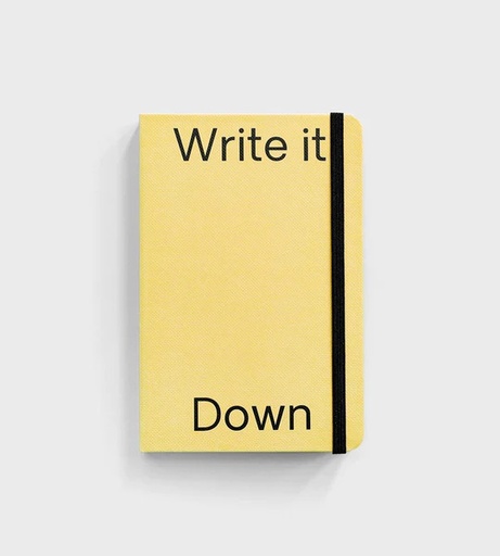 [F0180] Hardcover Notebook - "Write It Down"