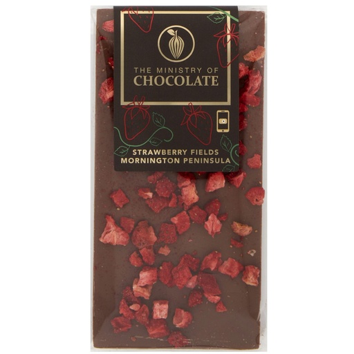 [65738] Strawberry Fields 100g Milk Chocolate Bar