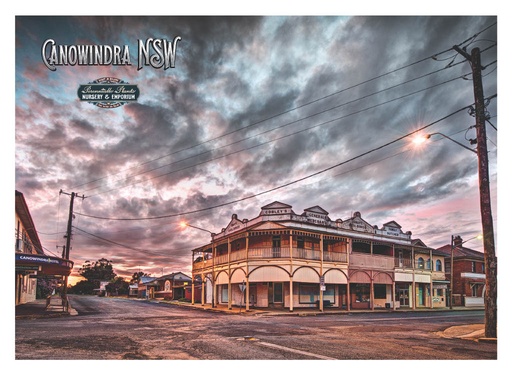 [68092] Cobley Building, Canowindra, Linen Tea Towel