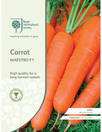 [4148] RHS Seeds - Carrot Maestro F1