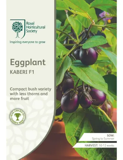 [4215] RHS Seeds - Eggplant Kaberi F1