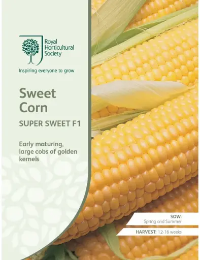 [4173] RHS Seeds - Sweet Corn Super Sweet F1