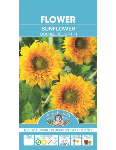[5011775058283] Double Delight F1 Sunflower Seeds