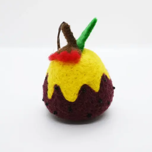 [ORNPUDDING] Australian Christmas Pudding - Handmade Felt Ornament